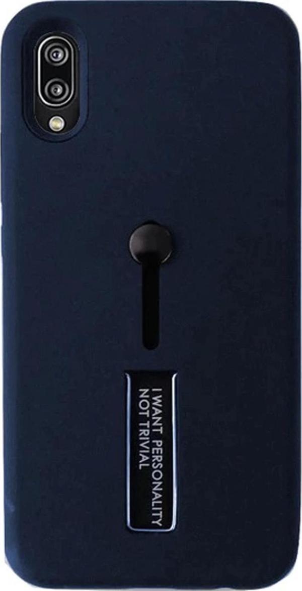 HUAWEI P20 STANDLI KILIF LACİVERT - Image 1