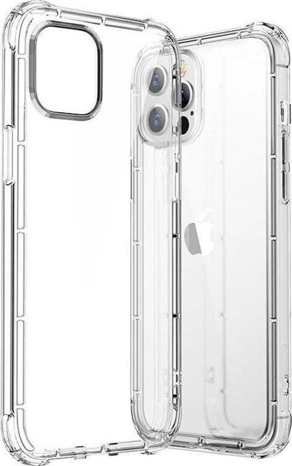 İphone 12 / 12 Pro Crystal Serisi Dayanıklı Sert Silikon Kılıf - Image 1