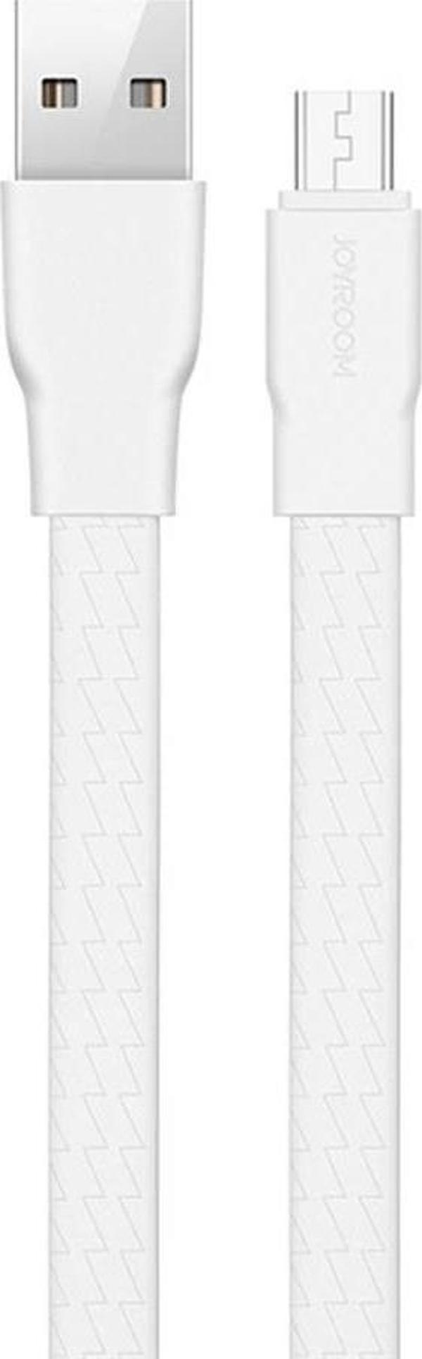 Joyroom S-L127 Titan Serisi TPE Mikro Şarj ve Data Kablosu 1.2m Beyaz - Image 1