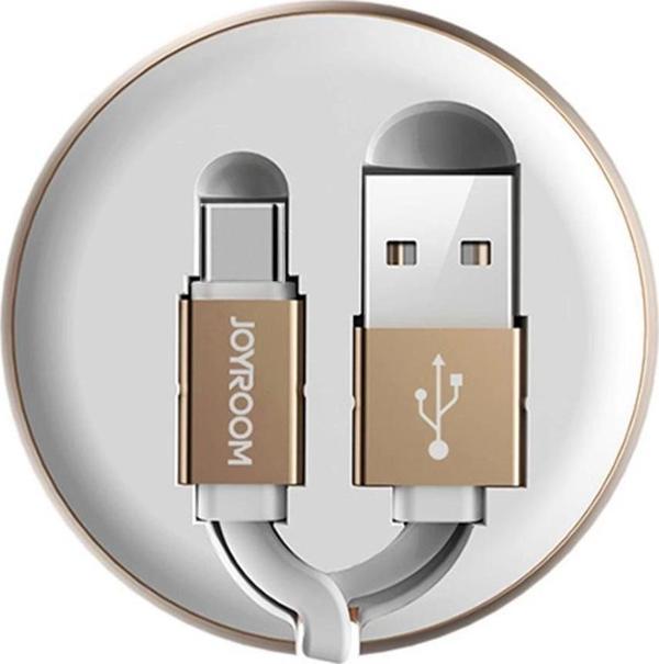 Joyroom S-M346 Uzatılabilir Type-C Hızlı Şarj ve Data Kablosu Beyaz - Image 1