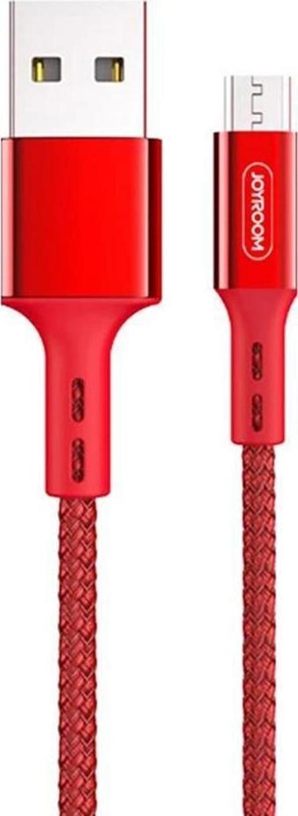Joyroom S-M351 Mikro Şarj ve Data Kablosu 1M Kırmızı - Image 1