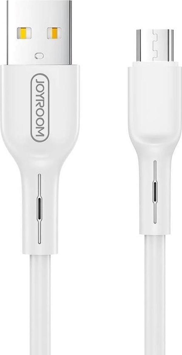 Joyroom S-M357S Mikro Şarj ve Data Kablosu 2A 1m Beyaz - Image 1