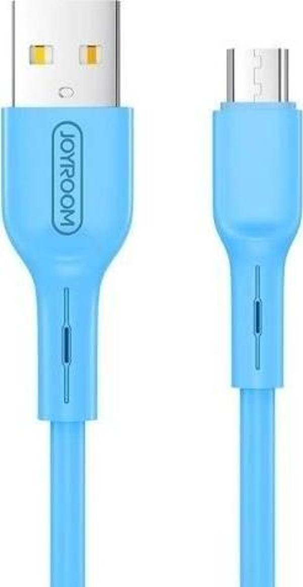 Joyroom S-M357S Mikro Şarj ve Data Kablosu 2A 1m Mavi - Image 1