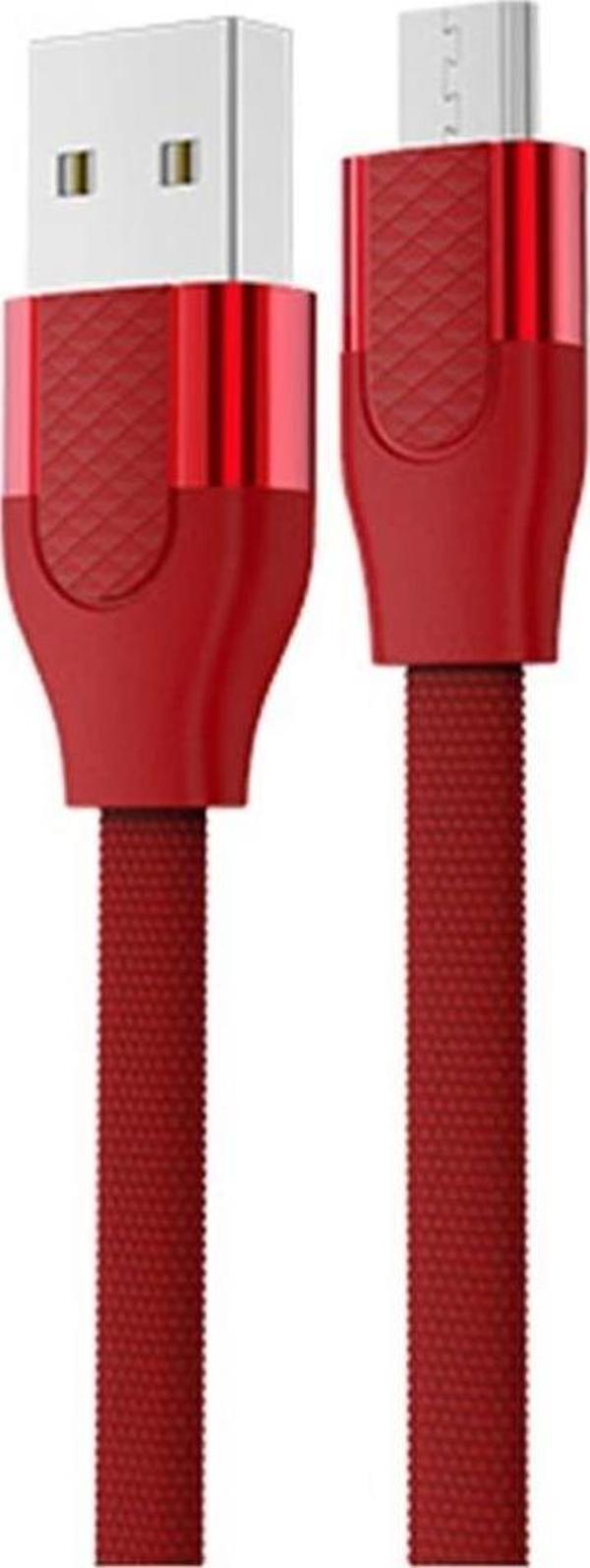 Joyroom S-M359 1M 2.4A Mikro Hızlı Şarj ve Data Kablosu Kırmızı - Image 1