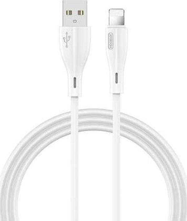 Joyroom S-M405 2.4A İphone Lightning Şarj ve Data Kablosu PVC 1M Beyaz - Image 1