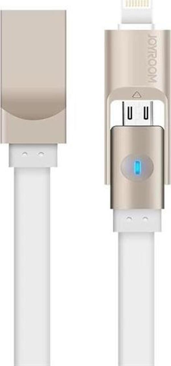 Joyroom S-T504 1.2m 2.1A Mikro & Lightning USB Şarj ve Data Kablosu - Image 1