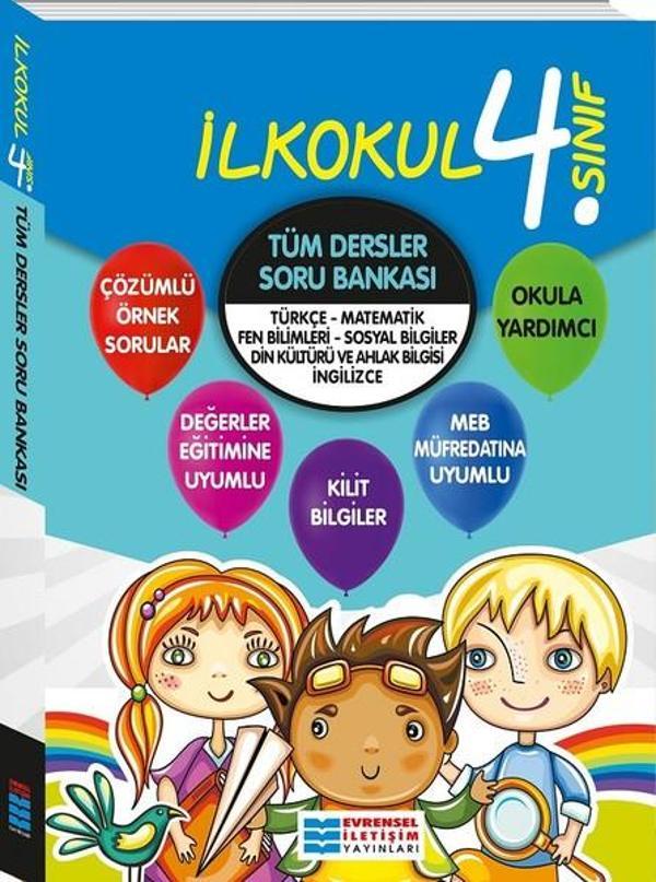 4.Sınıf Tüm Dersler Soru Bankası - Evrensel İletişim Yayınları - Image 1