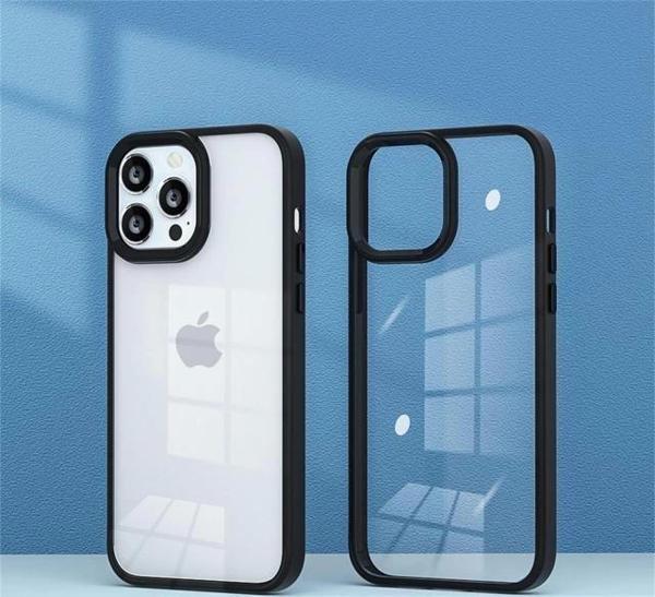 İphone 13 Pro Max Metal Kamera Çerçeveli Kenarları Renkli Kılıf - Image 1