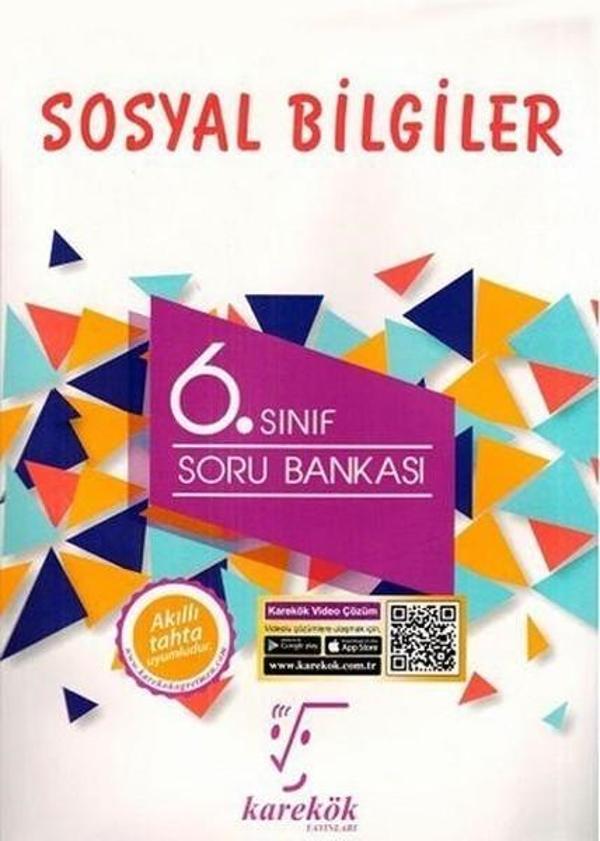 6.Sınıf Sosyal Bilgiler Soru Bankası - Karekök Eğitim Yayınları - Image 1