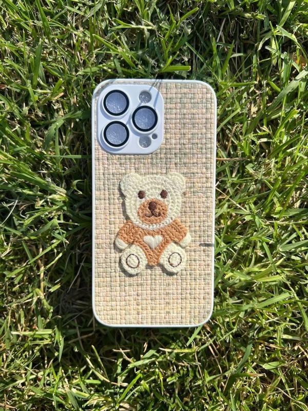 İphone 13 Pro Opus Silikon Nakış Desenli Telefon Kılıfı - Image 1