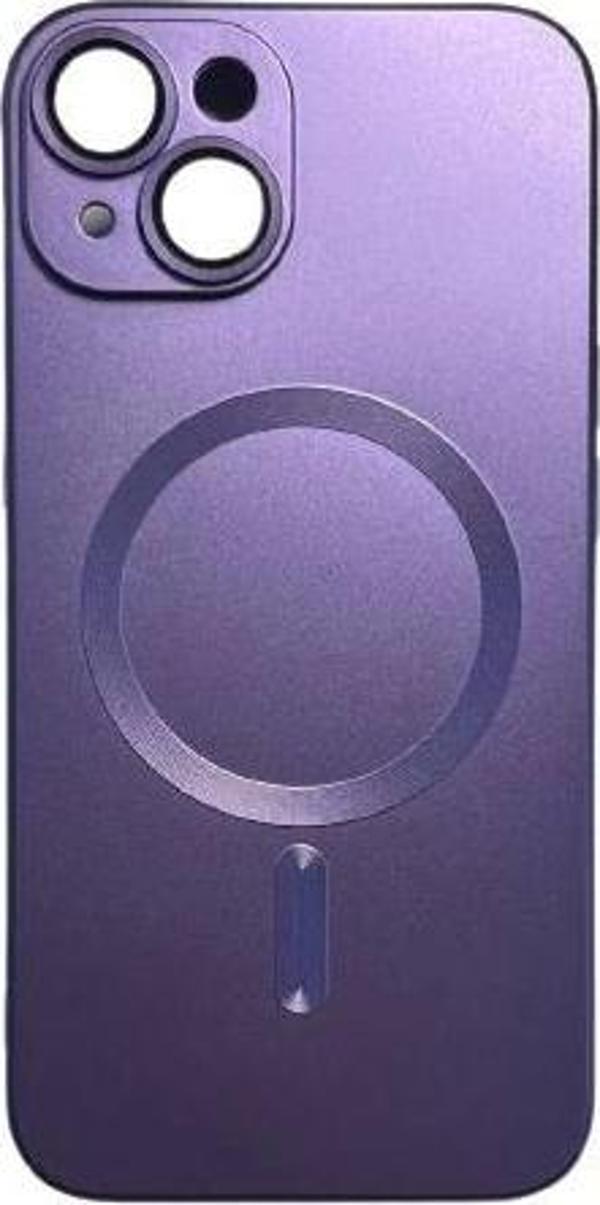 İphone 14 Plus Metalic Magsafe Silikon Kılıf - Image 1