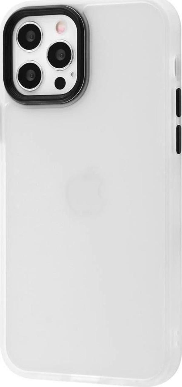 İphone 14 Pro Uyumlu Sert Silikon Metal Kamera Çerçeveli Kılıf - Image 1