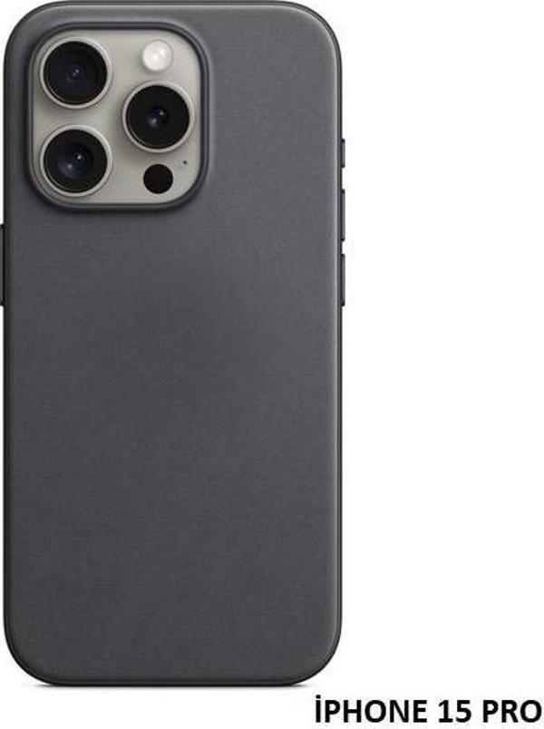 iPhone 15 Pro için MagSafe özellikli Mikro Dokuma Kılıf - Image 1