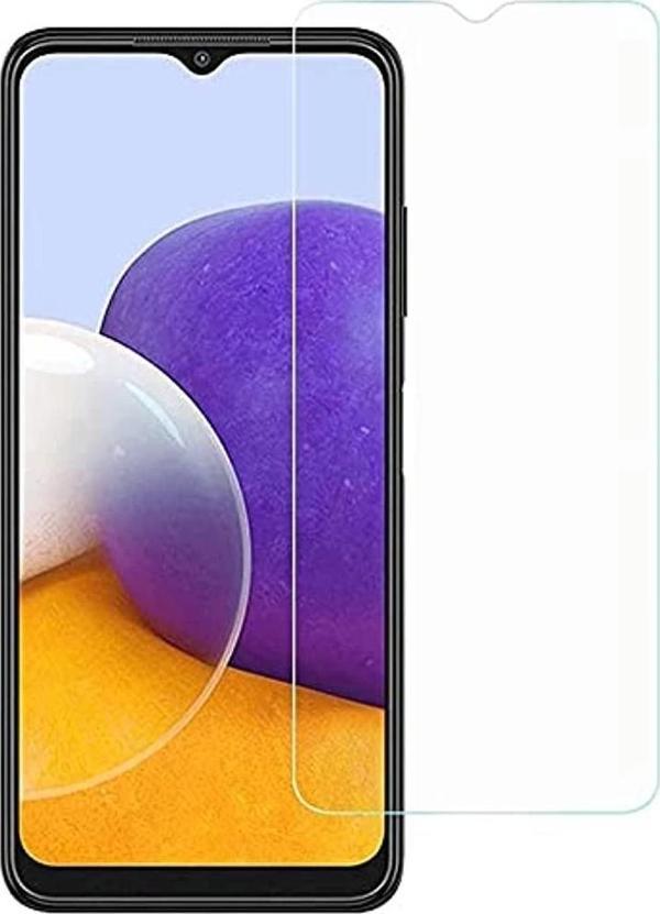 Samsung A22 Uyumlu Esnek Dayanıklı Blue Nano Ekran Koruyucu - Image 1