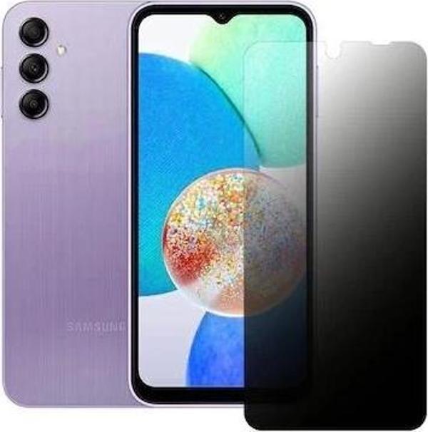 Samsung Galaxy A14 Uyumlu 9H Mat Privacy Nano Kırılmaz Ekran Koruyucu - Image 1