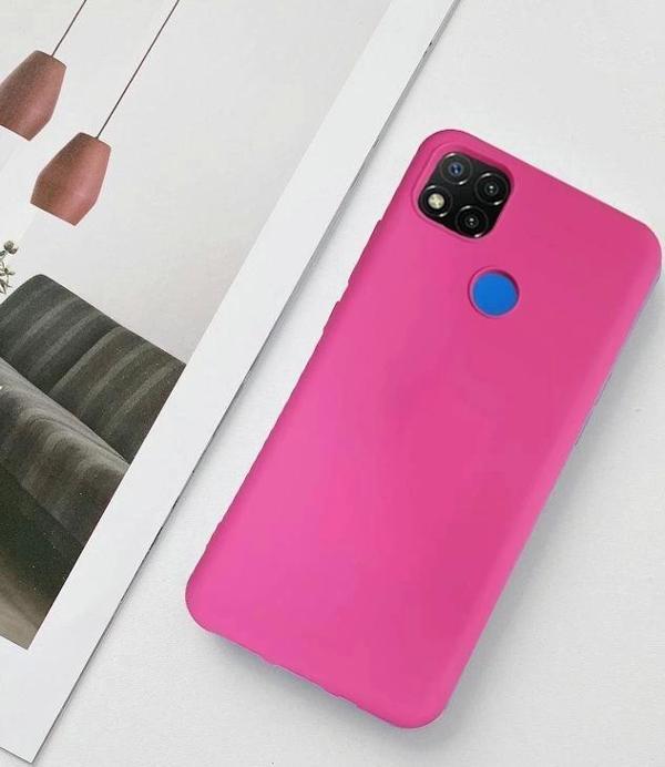 Xiaomi Redmi 9C Lansman Likid Silikon Kamera Korumalı Kılıf - Image 1