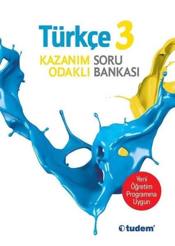 3.Sınıf Türkçe Kazanım Odaklı Soru Bankası-Yeni Öğretim Programına Uygun - Tudem Yayınları - Ders Kitapları - Image 1