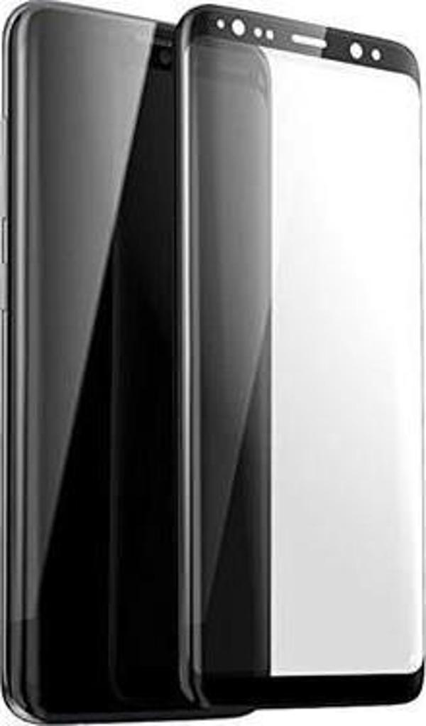 Samsung Galaxy S9 Plus Tam Kaplayan 5D Full Ekran Koruyucu Cam - Siyah - Image 1