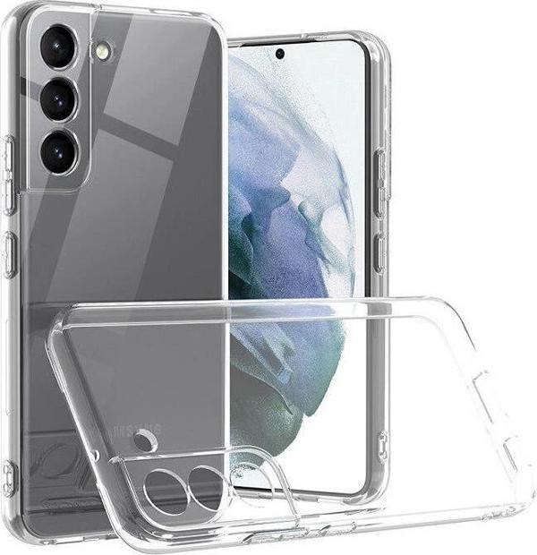 Samsung Galaxy S22 Plus Kamera Korumalı Şeffaf Tıpalı Silikon Kılıf - Image 1