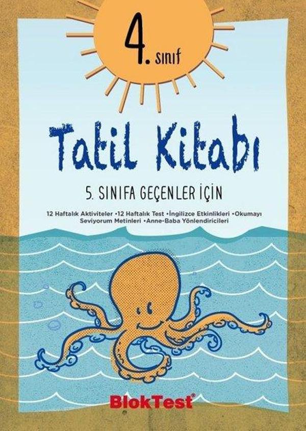 4.Sınıf Tatil Kitabı-5.Sınıfa Geçenler için - Bloktest Yayınları - Image 1