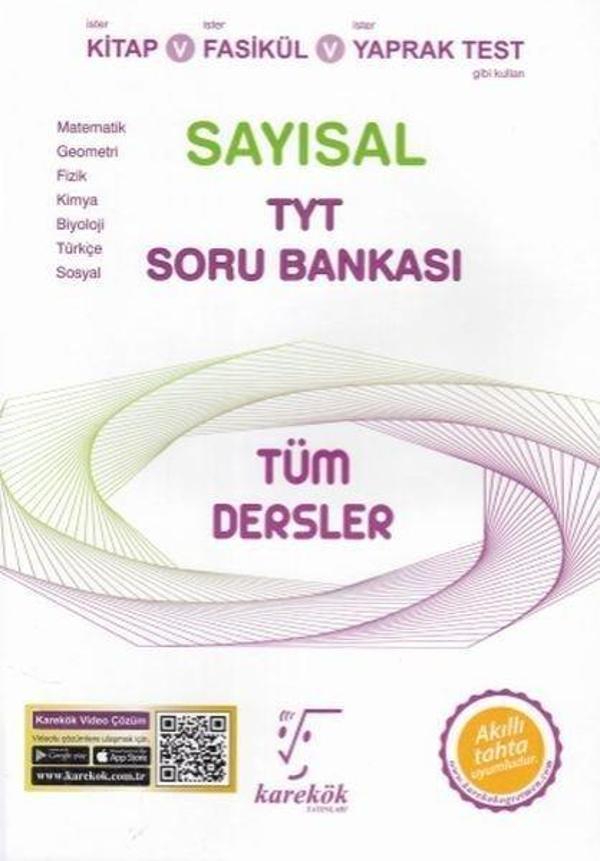 TYT Tüm Dersler Sayısal Soru Bankası - Karekök Eğitim Yayınları - Image 1
