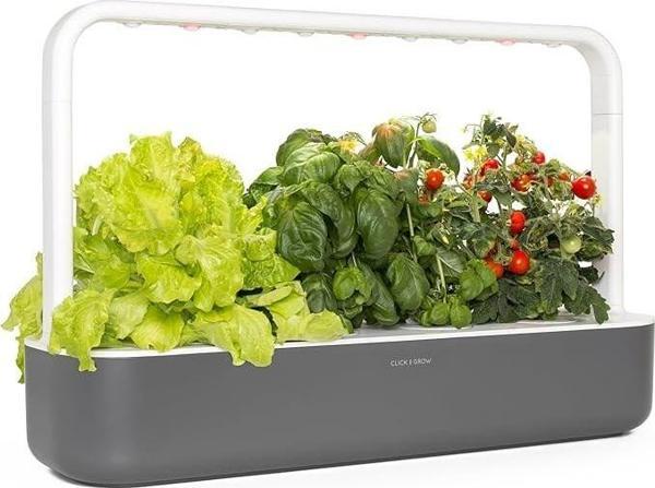 Click & Grow Kapalı Alan Bitki Bahçesi Seti Büyüme Işığı İle - Gri - Image 1