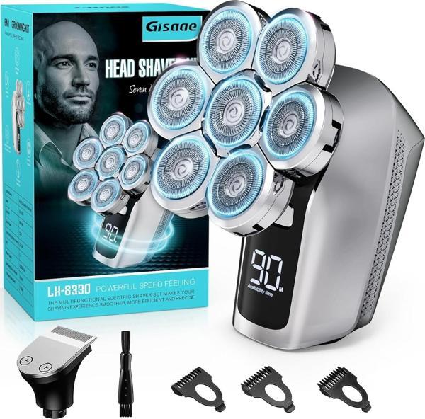 Gisaae Geliştirilmiş 7D Baş Tıraş Makineleri - Kel Erkekler İçin - Image 1