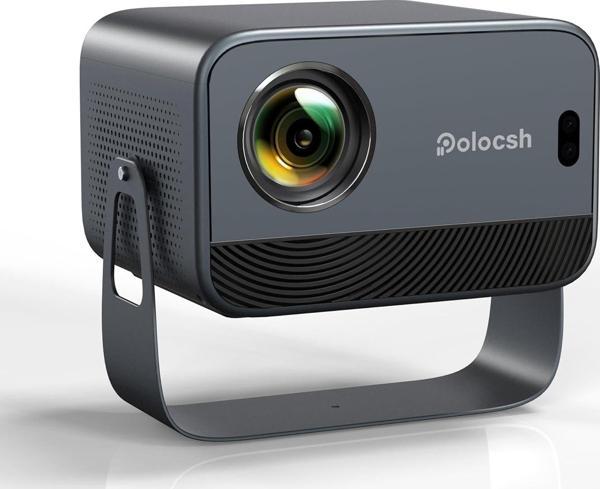 Polocsh Akıllı Projektör, WiFi ve Bluetooth özellikli Yerel 1080P Projektör 600 ANSI - Image 1