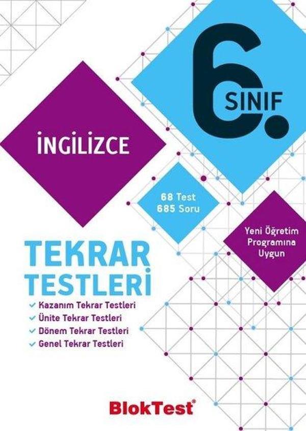 6.Sınıf İngilizce Tekrar Testleri - Bloktest Yayınları - Image 1