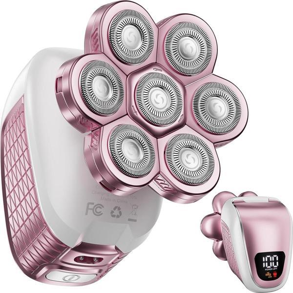 Wyklaus - Kadınlar için Elektrikli Kafa Tıraş Makinesi - Pembe - Image 1