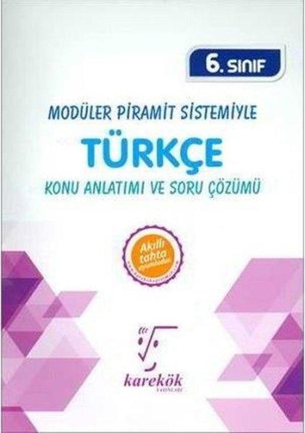 6.Sınıf Modüler Piramit Sistemiyle Türkçe MPS Konu Anlatımı ve Soru Çözümü - Karekök Eğitim Yayınları - Image 1