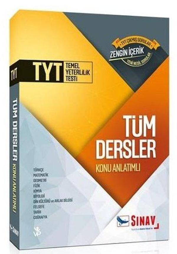 Sınav TYT Tüm Dersler Konu Anlatımlı Tek Kitap - Sınav Dergisi Yayınları - Image 1