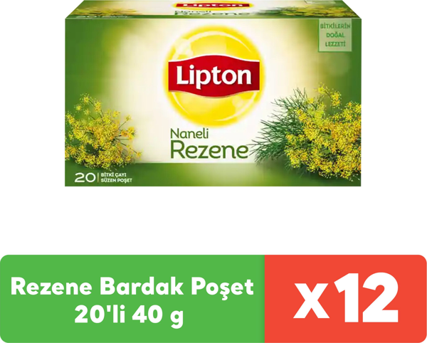 Lipton Rezene Bardak Poşet 20'li 40 g x 12 Adet - Image 1