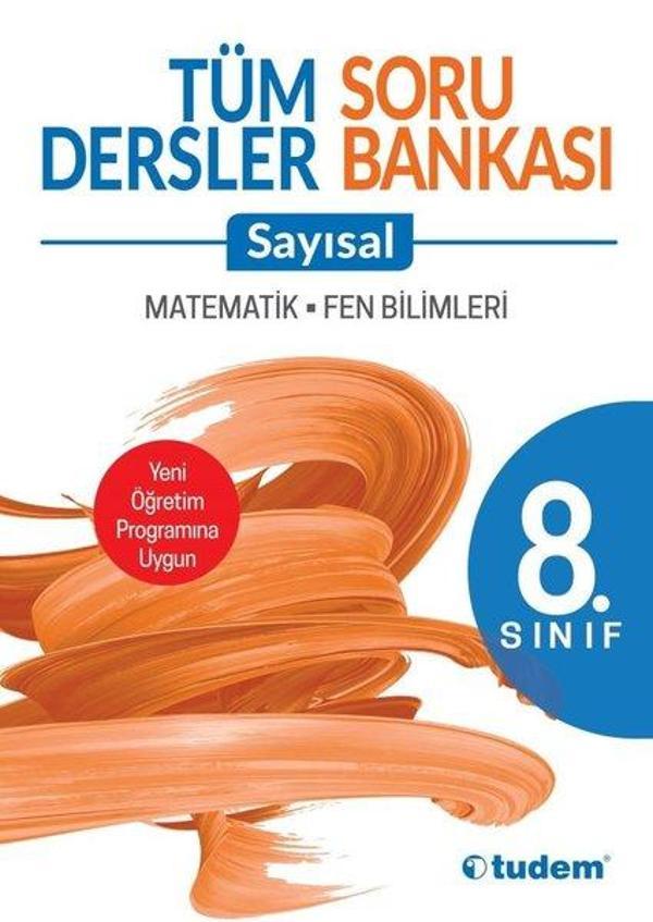 8.Sınıf Tüm Dersler Sayısal SoruBankası - Tudem Yayınları - Ders Kitapları - Image 1