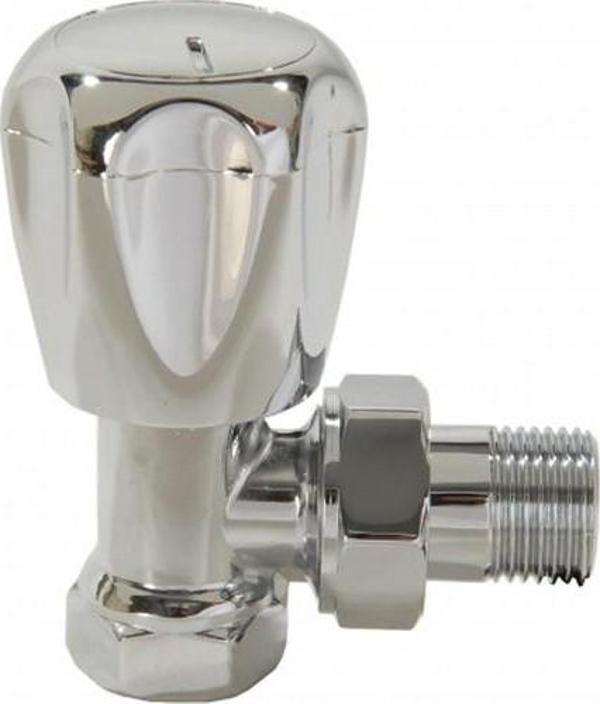 Arçe Eca G 1/2'' Krom Köşe Radyatör Vana - Valfi - Image 1