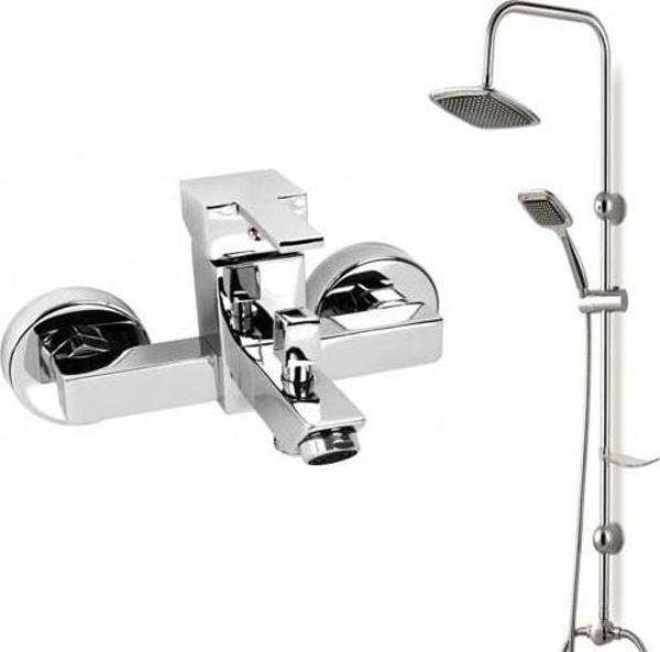 Arçe Kare Banyo Bataryası Siyah Robot Duş Seti - Image 1