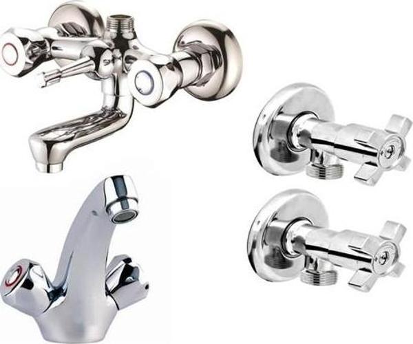 Arçe Klasik Banyo Batarya Seti Banyo Lavabo Taharet - Image 1