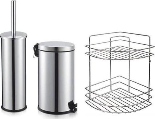 Arçe Klozet Fırçası Çöp Kovası 2 li Set 3 lt 2'li Köşelik - Image 1