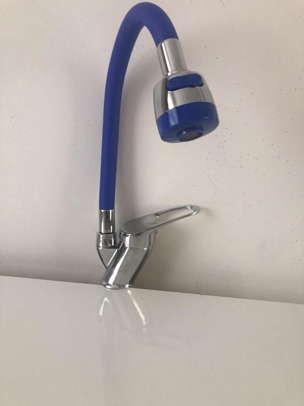 Arçe Mavi 2 Kademeli Tasarruflu Spiralli Evye Mutfak Bataryası - Image 1