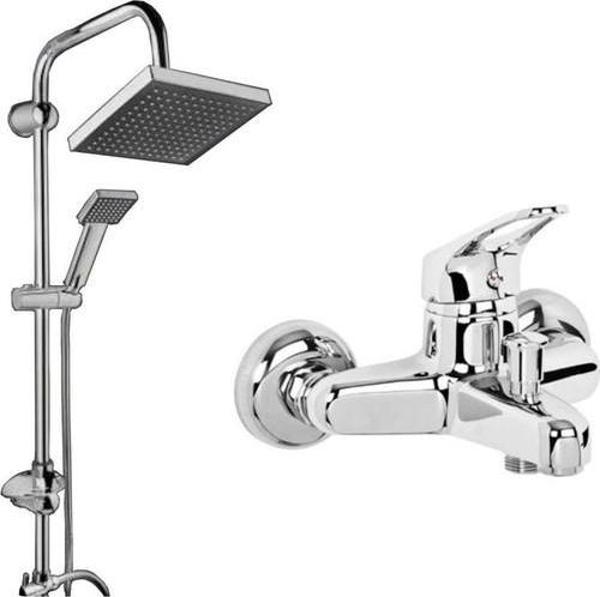 Arçe Mix Banyo Bataryası Robot Yağmurlama Tepe Duş Seti 2 li Siyah - Image 1