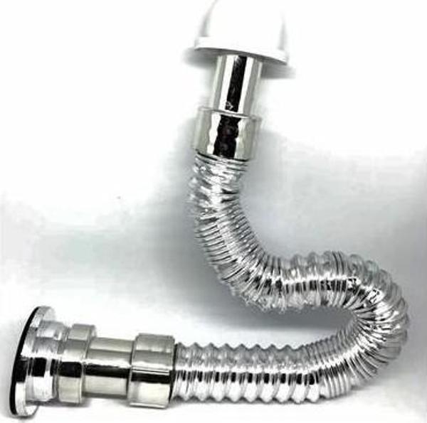 Arçe Krom Körüklü Lavabo Eviye Sifonu Adaptör Conta 2 Adet - Image 1