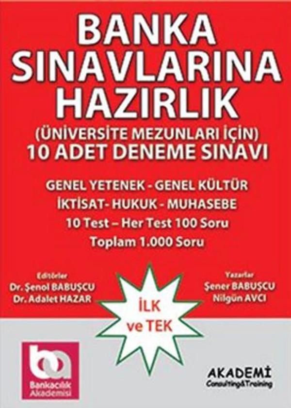 Banka Sınavlarına Hazırlık - 10 Adet Deneme Sınavı - Akademi Consulting - Image 1