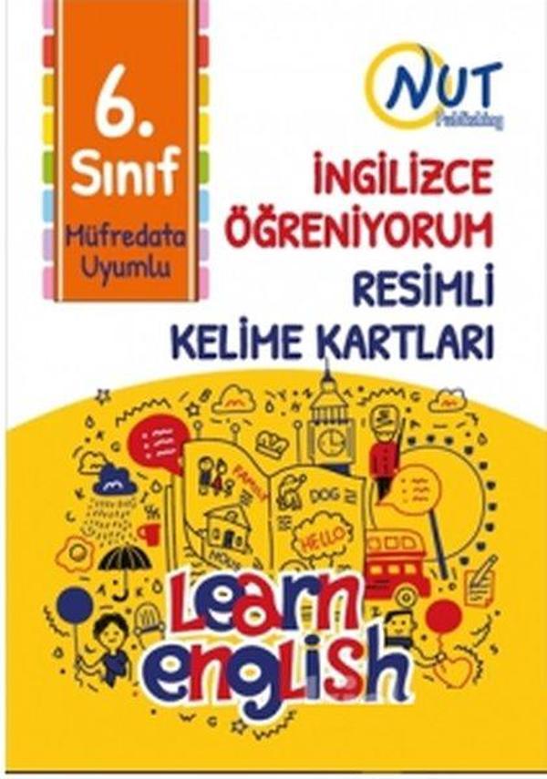 6.Sınıf İngilizce Öğreniyorum-Resimli Kelime Kartları - Nut Publishing - Image 1