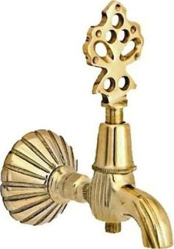 Arçe Osmanlı Musluk Pirinç Nostaljik Hamam Banyo Musluğu Pirinç Musluk - Image 1