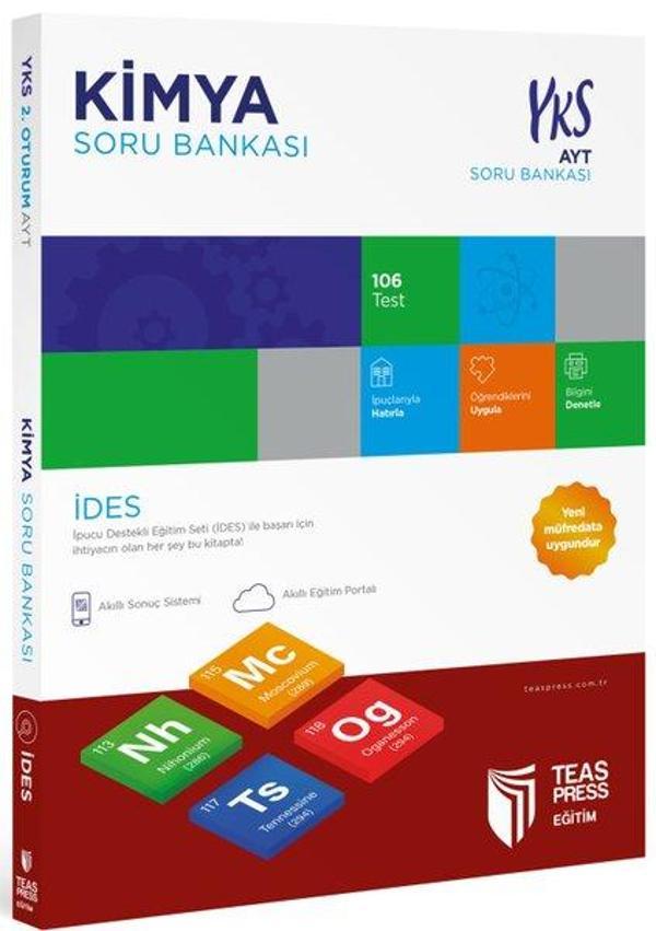İDES AYT Kimya Soru Bankası - Teas Press Eğitim - Image 1