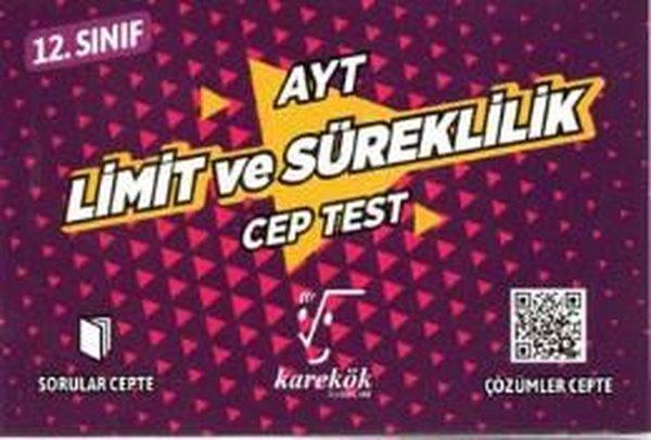 12.Sınıf AYT Limit ve Süreklilik Cep Test - Karekök Eğitim Yayınları - Image 1