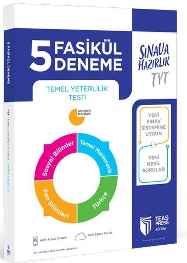 5 Fasikül Temel Yeterlilik Sınavı Seti TYT - Teas Press Eğitim - Image 1