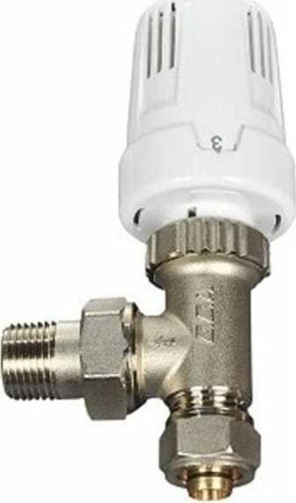 E.C.A Kalite Termostatik Vana Pex Trv3 Termostatık Vana Köşe Tip 1/2 Kodu 549 - Image 1