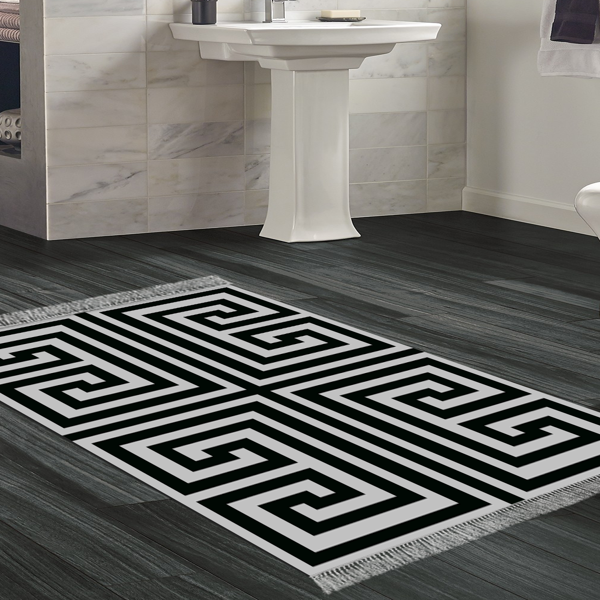 Eko Trend DJT Banyo Paspası Yıkanabilir Kaymaz Taban 768 Modern Gri - Image 1
