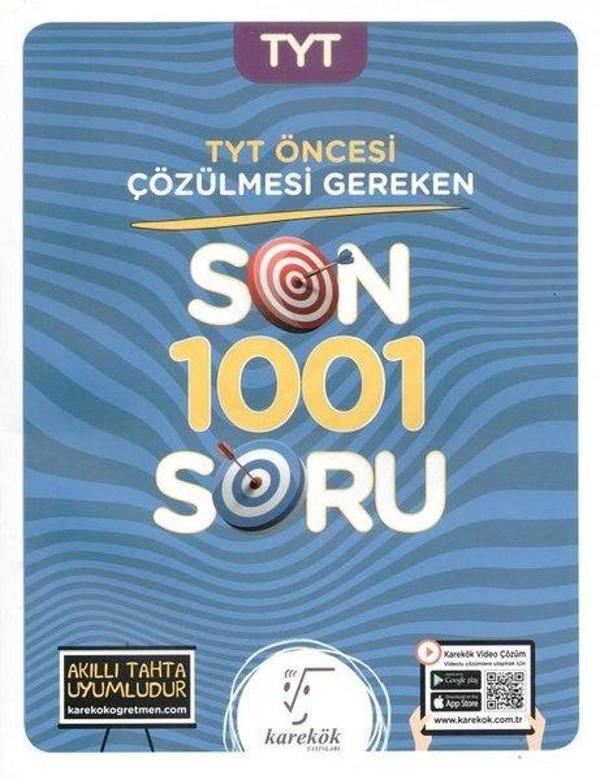 TYT 'den Öncesi Çözülmesi Gereken Son 1001 Soru - Karekök Eğitim Yayınları - Image 1
